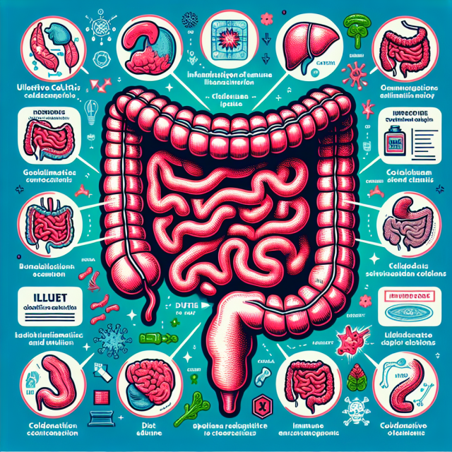 Visual representation of ulcerative colitis causes