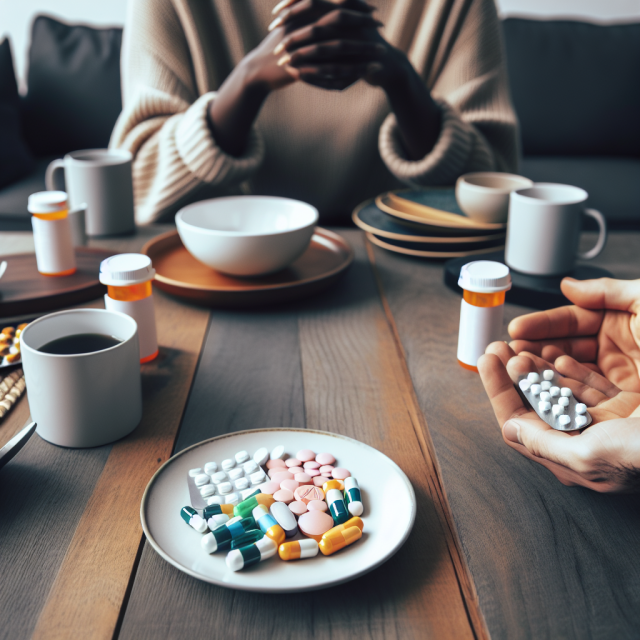 A caregiver supporting a patient in managing anxiety medication decisions.