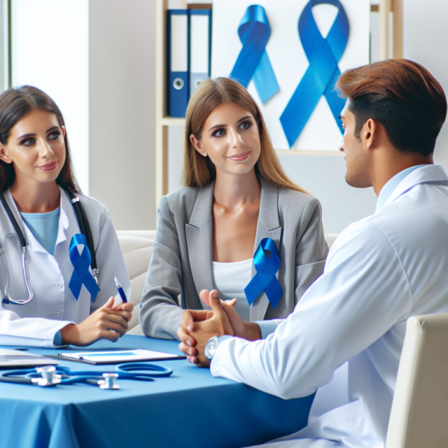 Doctor and patient discussing prostate cancer diagnosis and treatment options.