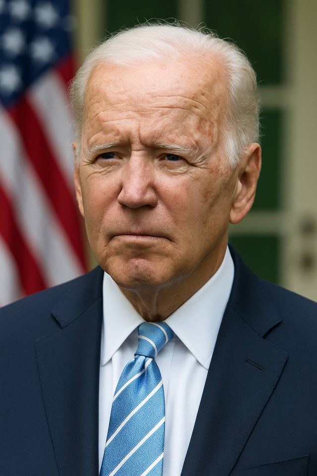 President Joe Biden delivering a speech on cancer awareness after his diagnosis.
