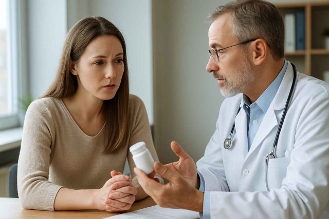 Patient consulting doctor about best medication for anxiety in 2025